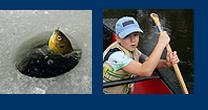 Ice Fishing in the Winter, Canoeing in the Summer, are just some of the recreation the Fox River provides